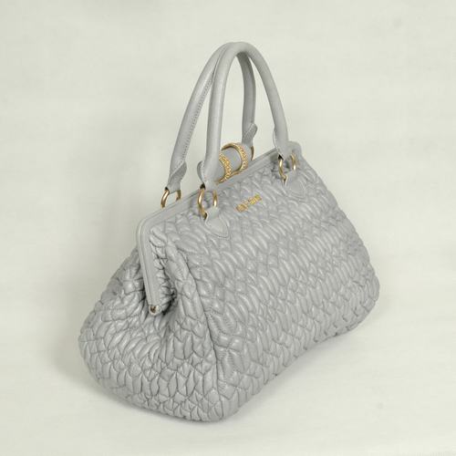 8662L Miu Miu Nappa Cloquet Borsa 8662L Grigio